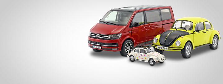 VW modelcars We offer high-quality VW
model cars in the scales 1:43 
and 1:18 at reasonable prices.
